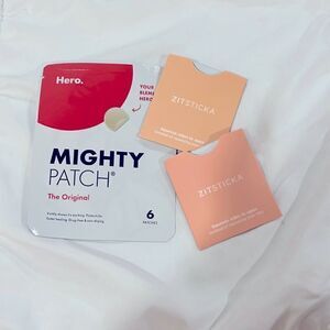 Skincare Blemish Patch Product Sampler, Hero. and Zitsticka, New